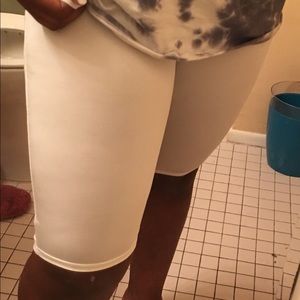 Fashionnova White Biker Shorts